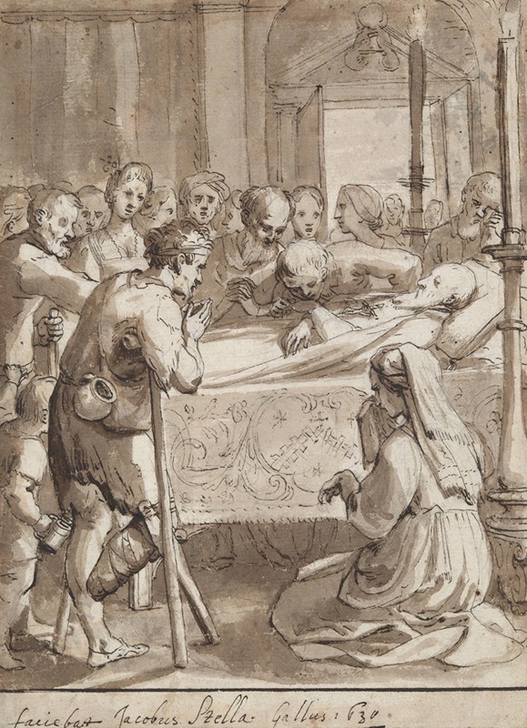 Jacques Stella - St. Philip visiting a hospital