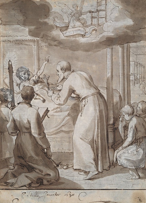 Jacques Stella - St. Philip visiting a hospital