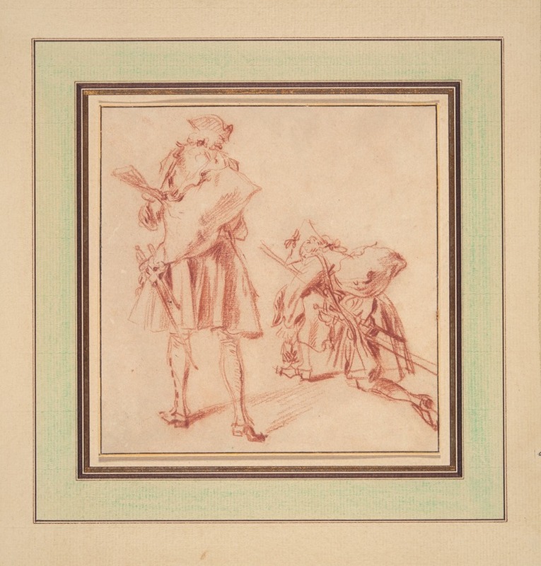 Jean-Antoine Watteau - Two Recruits