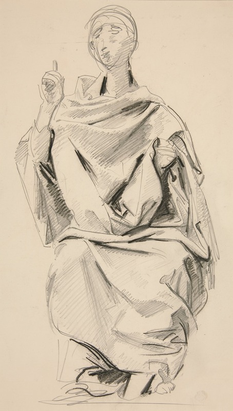 John Singer Sargent - Draped Figure