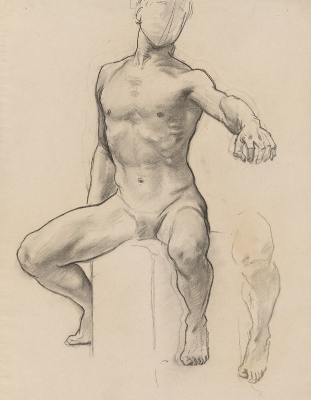 John Singer Sargent - Study of Perseus for Perseus on Pegasus Slaying Medusa