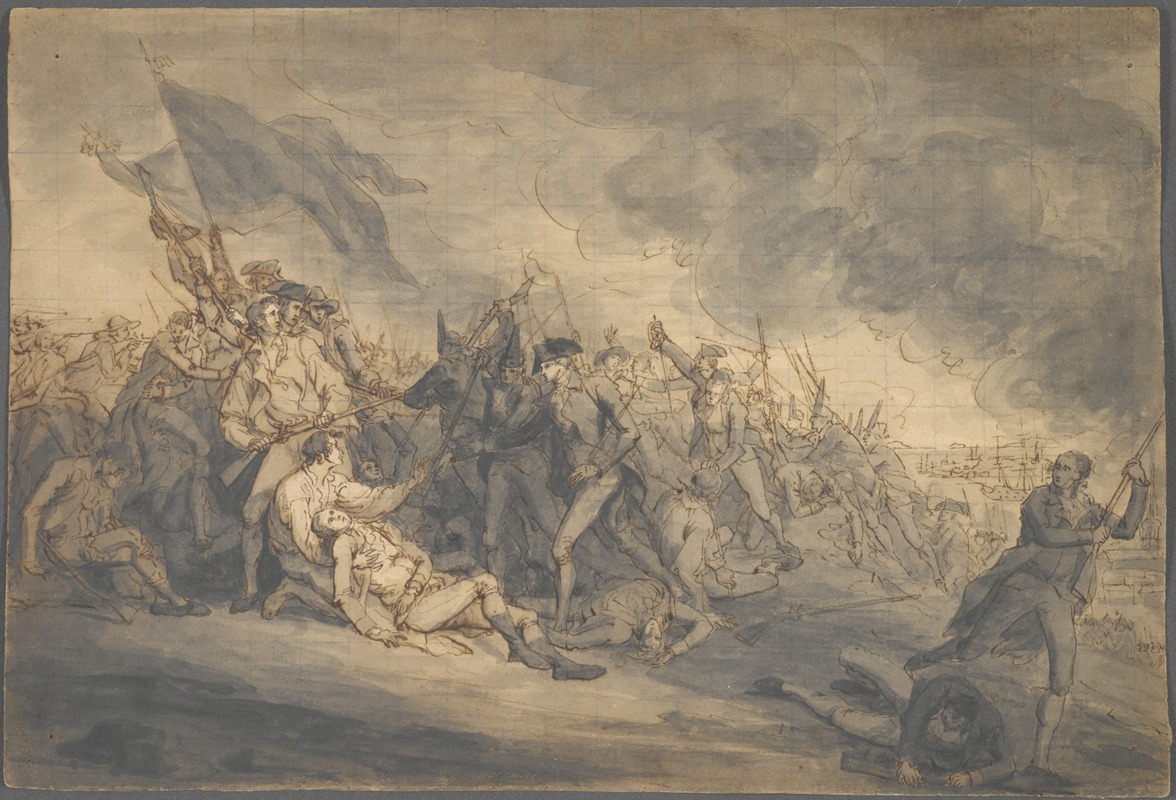 John Trumbull - Study for the Death of General Warren at Bunker’s Hill