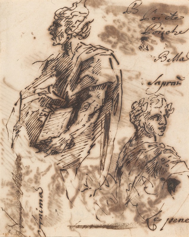 Salvator Rosa - Drawings of Classical Figures