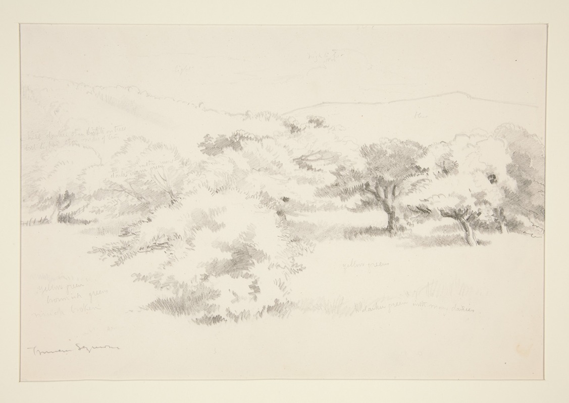 Truman Seymour - Landscape with Trees