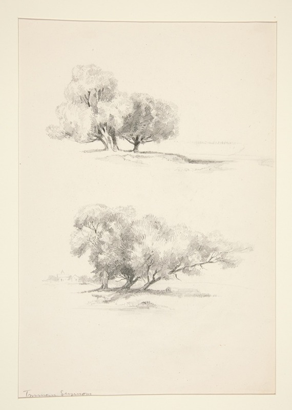 Truman Seymour - Two Studies of Trees
