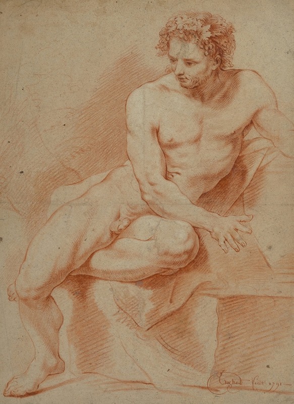 Antoine Gaspard Truchet - Male nude