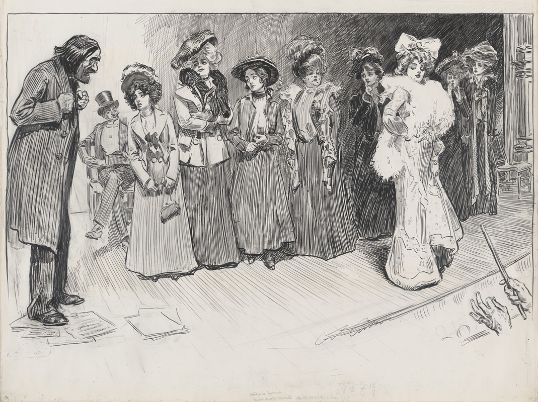 Charles Dana Gibson - Studies in expression. The author and the soubrette