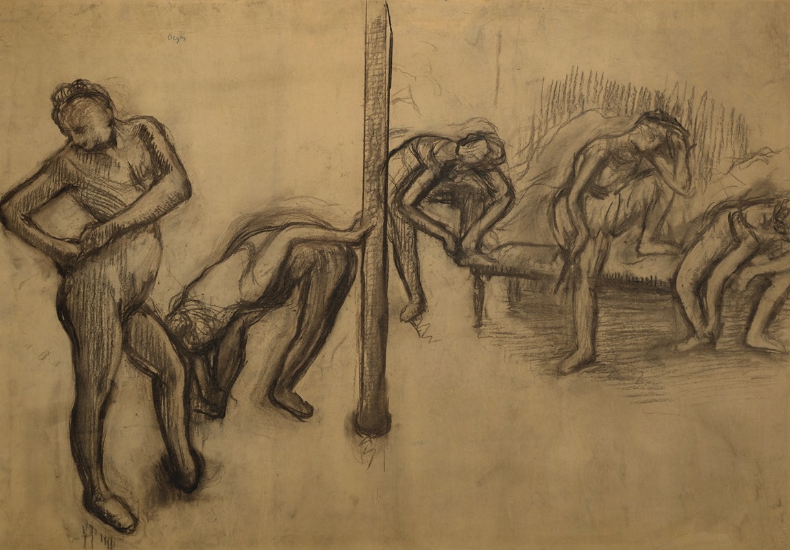 Edgar Degas - Danseuses en maillot, au repos