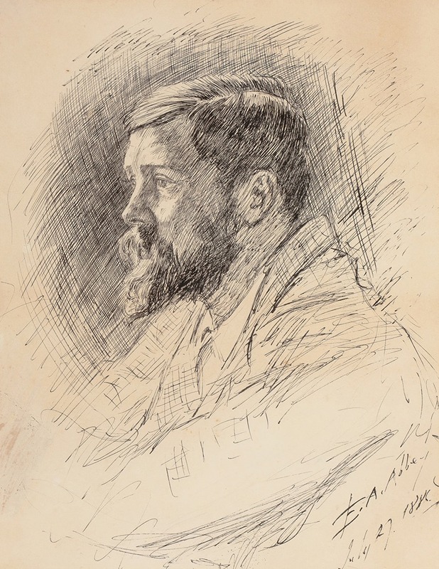 Edwin Austin Abbey - Portrait of Alfred Parsons, R.A.