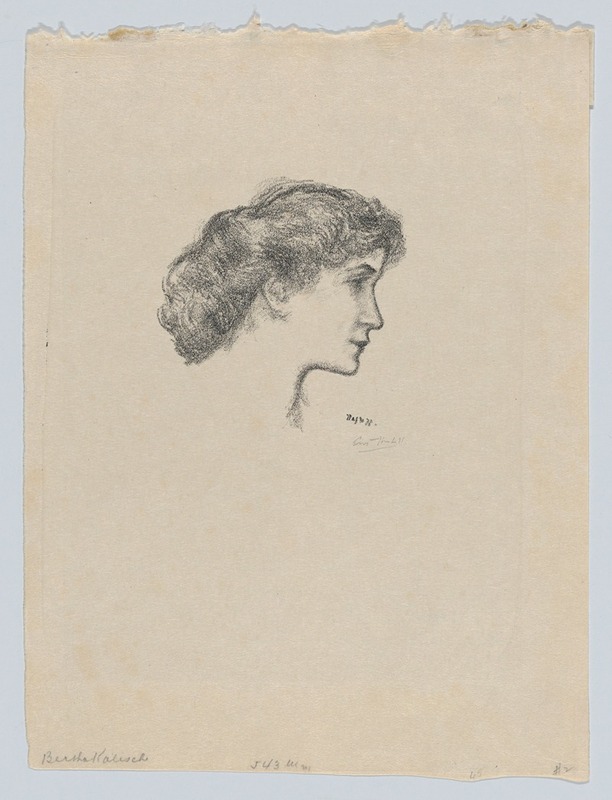 Ernest Haskell - Bertha Kalis (study for poster)