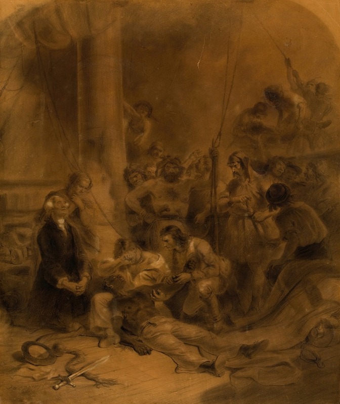 Felix Octavius Carr Darley - The Death of Scipio, The Red Rover by James Fenimore Cooper