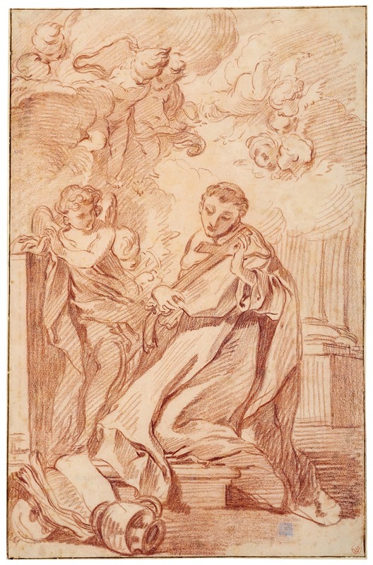 François Boucher - The miracle of Saint Louis Beltram