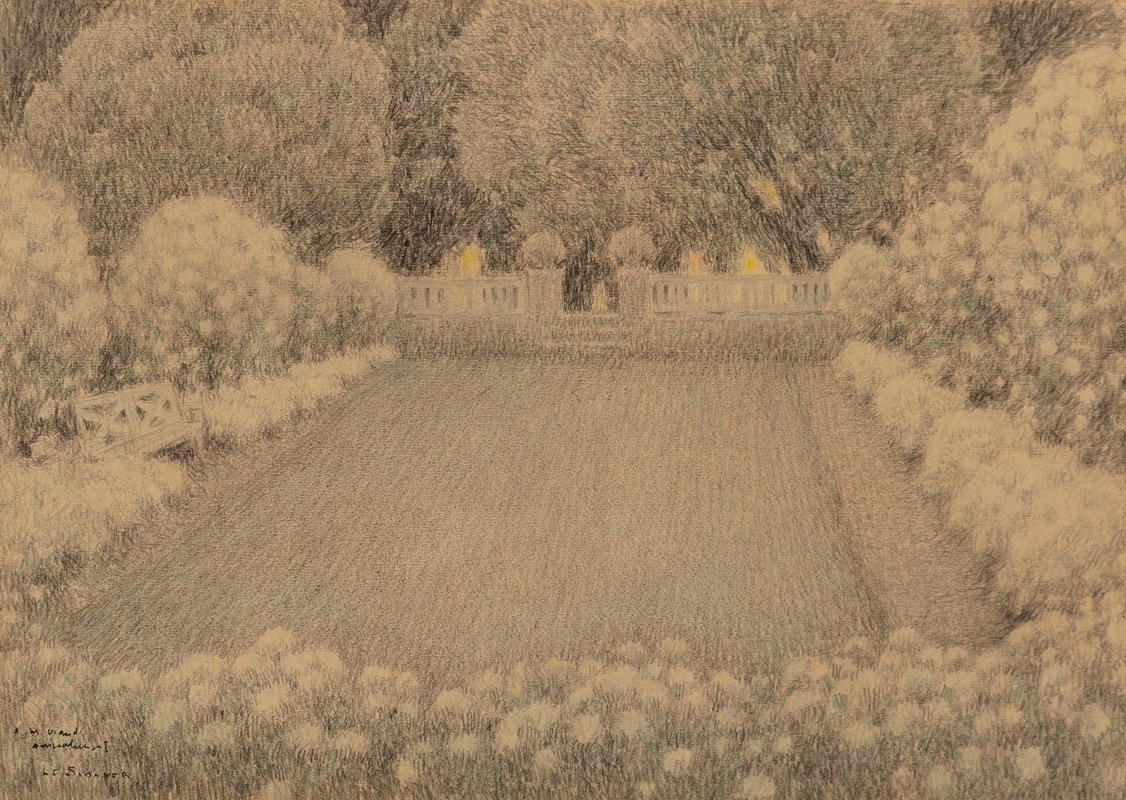 Henri Le Sidaner - Le jardin blanc