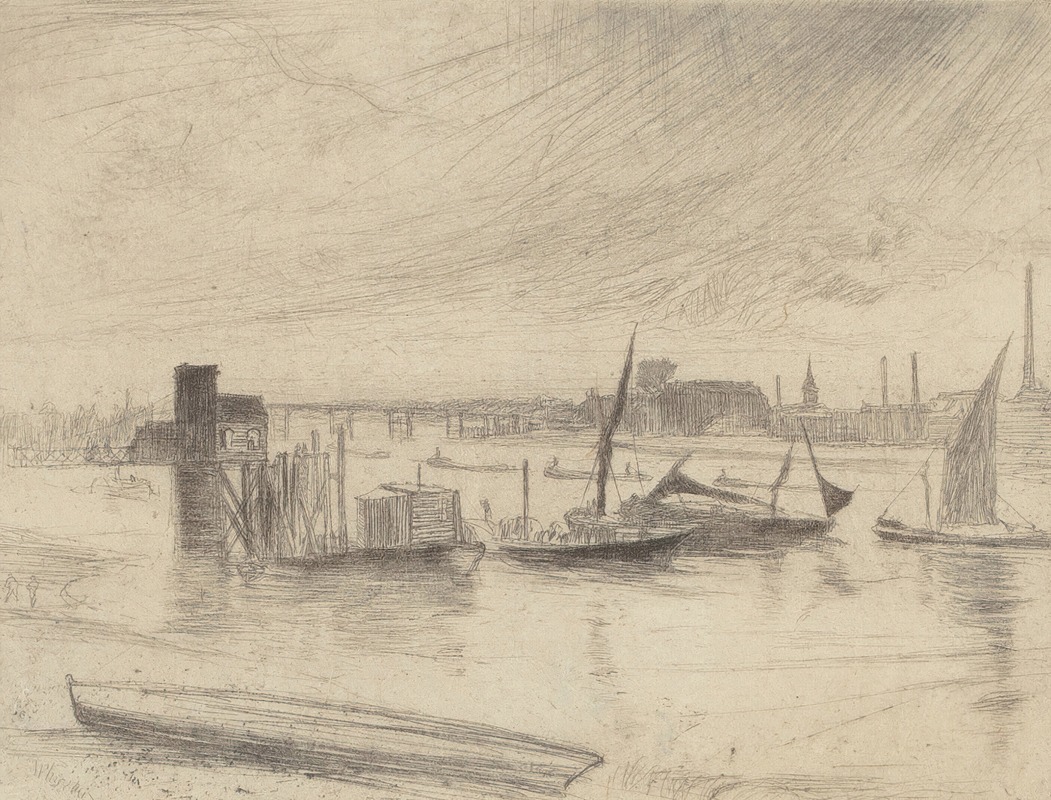 James Abbott McNeill Whistler - Early Morning, Battersea (Kennedy 75)
