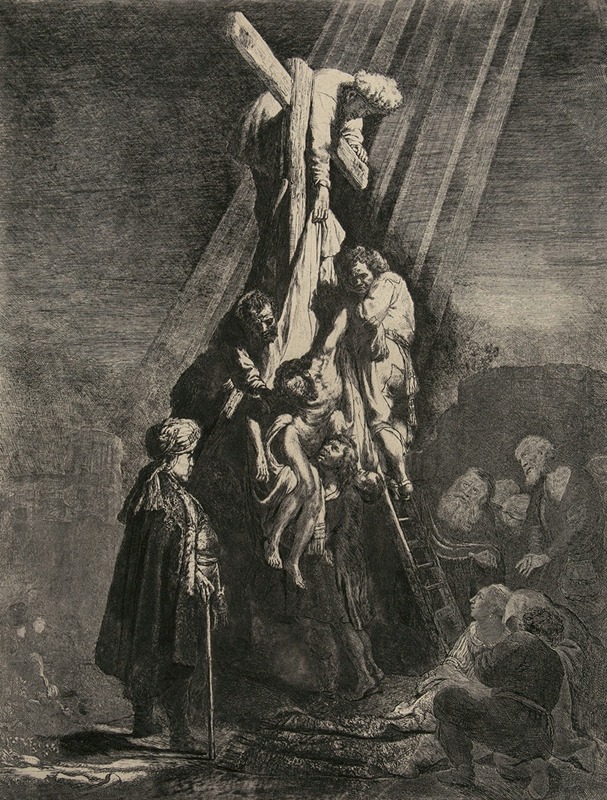 Rembrandt van Rijn - The Descent from the Cross; Second Plate