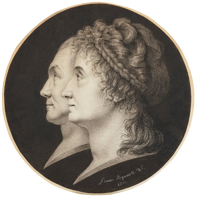 Sophie Regnault - Portraits of Jean-François Heurtier and Marie-Victorie Heurtier in profile