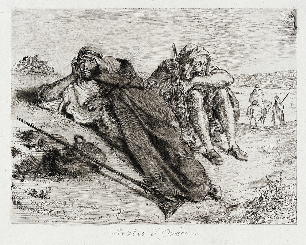 Eugène Delacroix - Arabes d’Oran