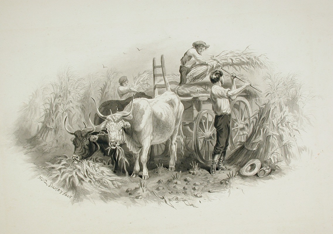 Felix Octavius Carr Darley - Haying Scene