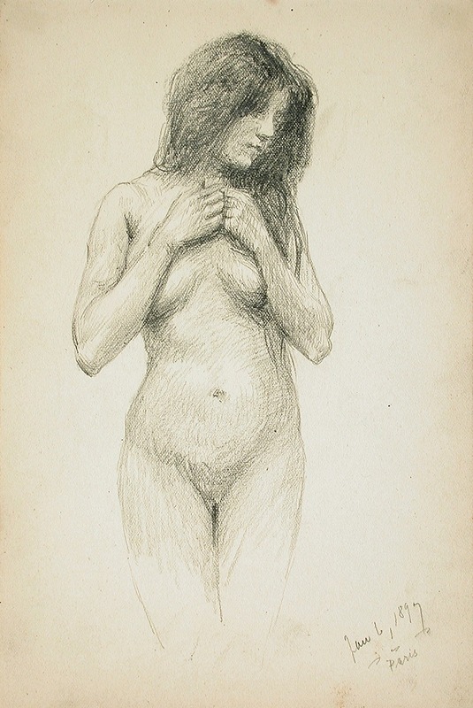 Frank Duveneck - Female Nude