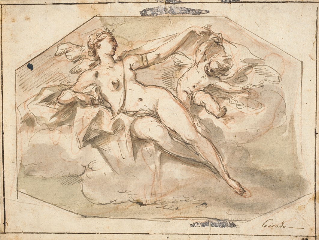 Gaspare Diziani - Venus and Cupid