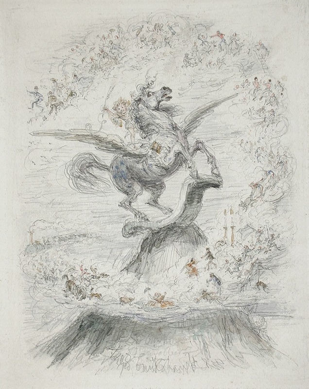 George Cruikshank - Puck on Pegasus