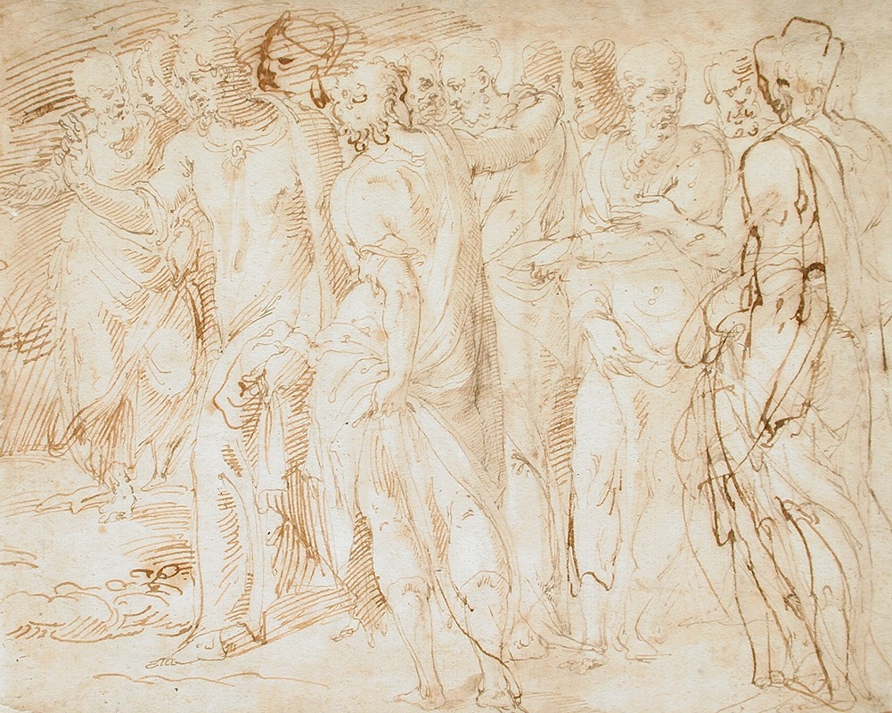 Giovanni-Battista Franco - Scene from the Resurrection of Lazarus