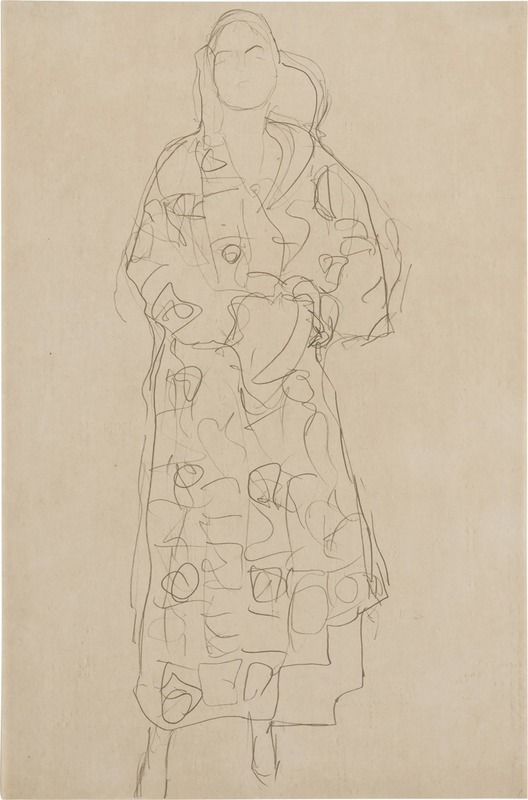 Gustav Klimt - Stehende Figur im Verzierten Kleid (Standing Figure in Ornamented Gown)