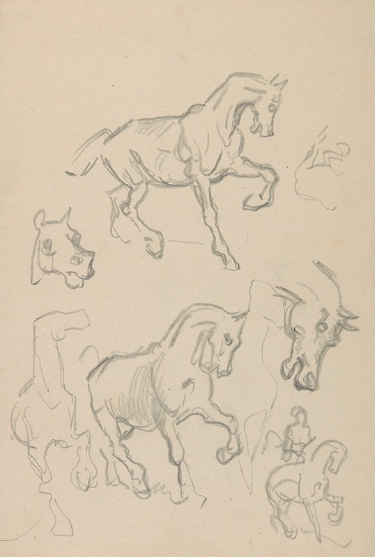 Ivan Ivanec - Luźne szkice koni