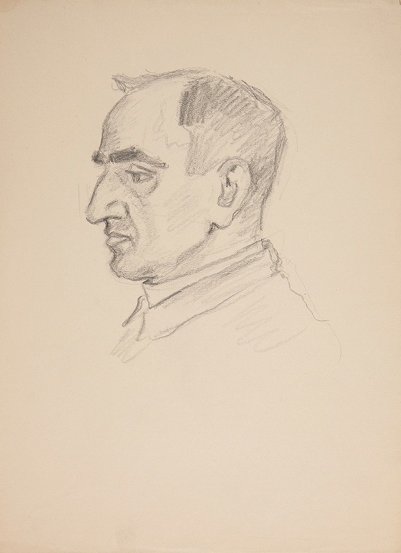Ivan Ivanec - Studium portretowe – głowa mężczyzny