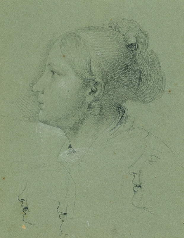 Johann Peter Krafft - Kopf eines Mädchens (Studie zur ‘Heimkehr des Landwehrmannes’, 1817)