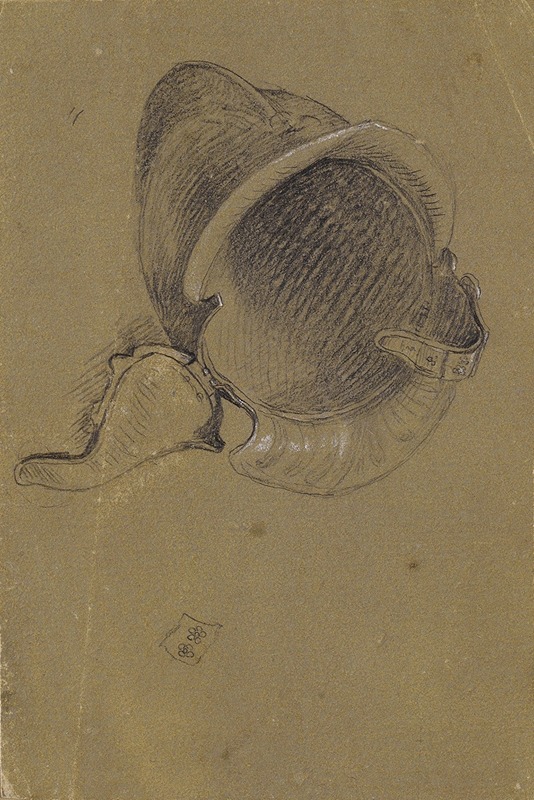 Johann Peter Krafft - Studie eines Helmes