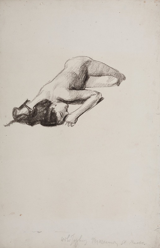 Józef Mehoffer - A study for the figure of St. Barbara