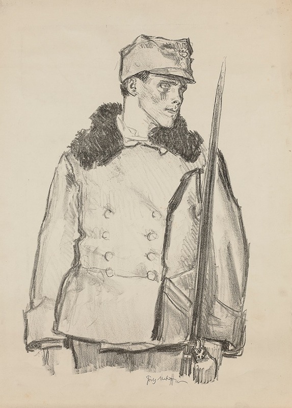 Józef Mehoffer - Portrait Study of a Legionnaire
