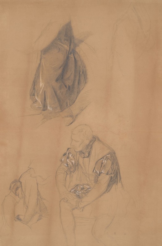 Józef Simmler - Costume Studies for the Figure of Sigismund II Augustus in the Painting ‘Death of Barbara Radziwiłł’
