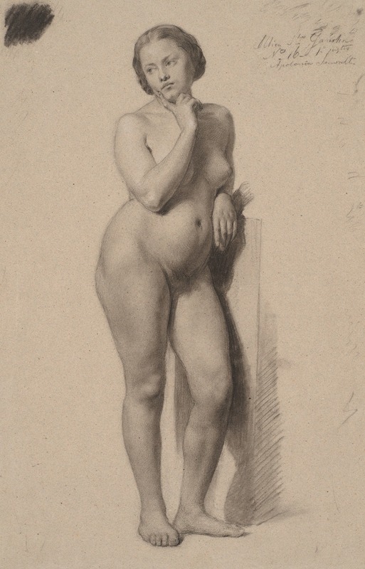 Józef Simmler - Female nude study