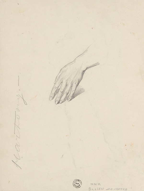 Józef Simmler - Hand study