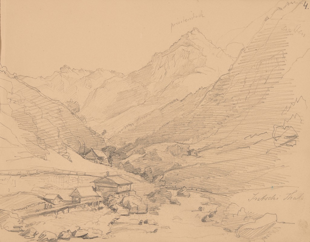 Józef Simmler - Mountain landscape