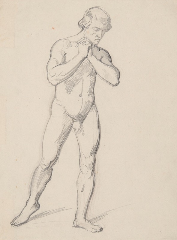 Józef Simmler - Sketch of a nude male