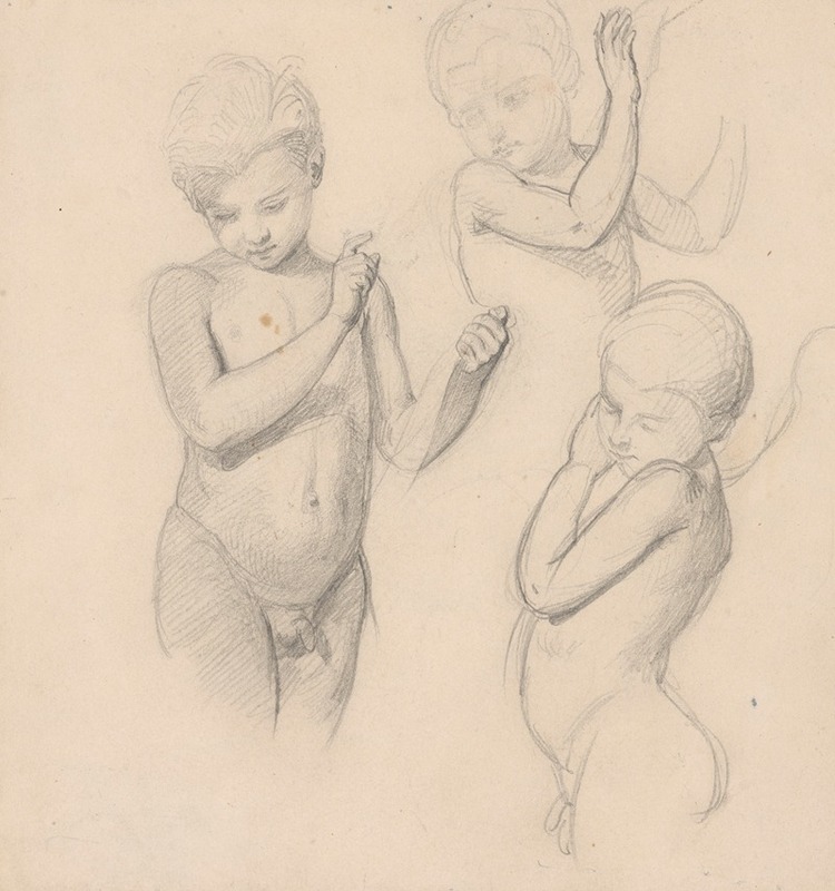 Józef Simmler - Sketches of angels for the painting ‘The Immaculate Conception’