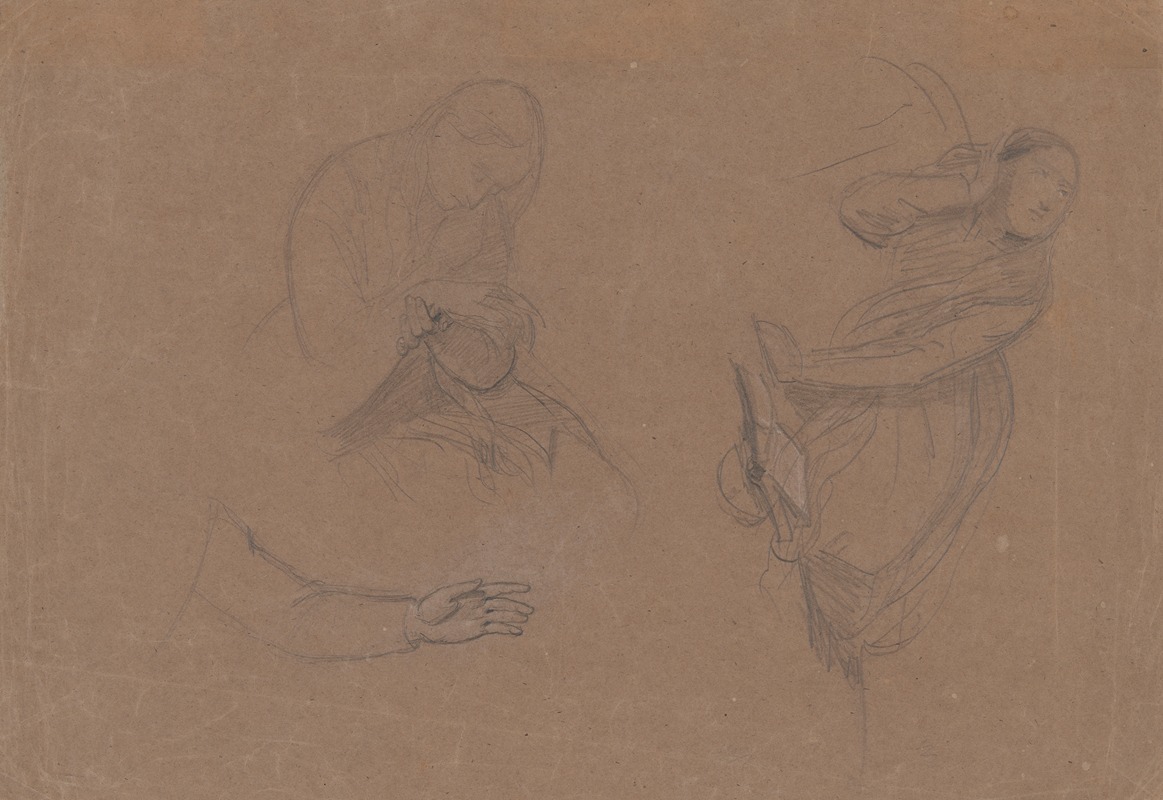 Józef Simmler - Sketches of Mary Magdalene to the composition ‘Entombment’