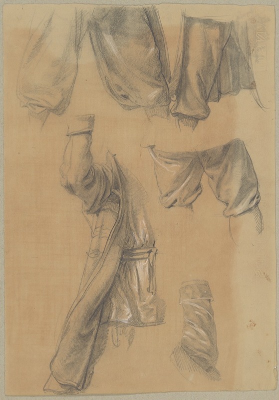 Józef Simmler - Studies of clothing fragments of assailants to the painting ‘Martyrdom of St Josaphat Kuntsevych’