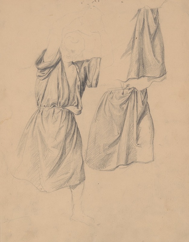 Józef Simmler - Studies of the robes of the executioner with an axe