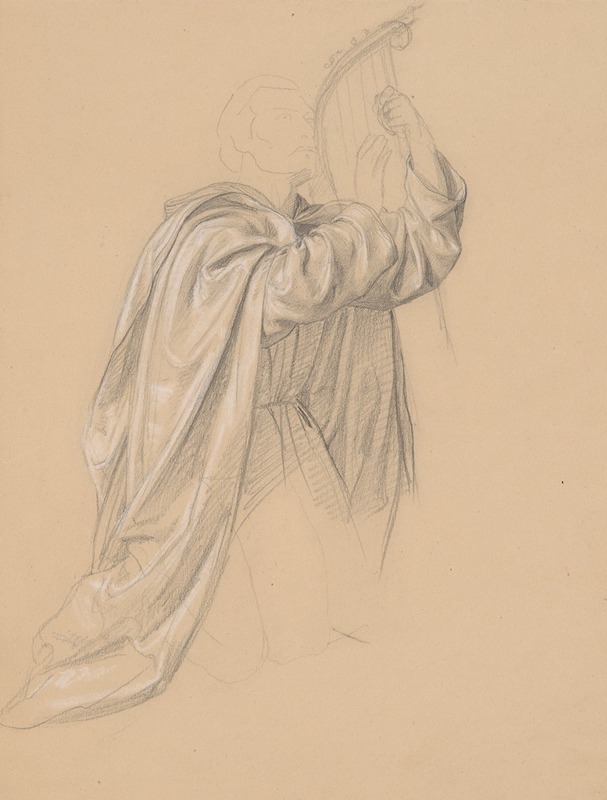 Józef Simmler - Study of David’s robes for the painting ‘The Immaculate Conception of the Blessed Virgin Mary’