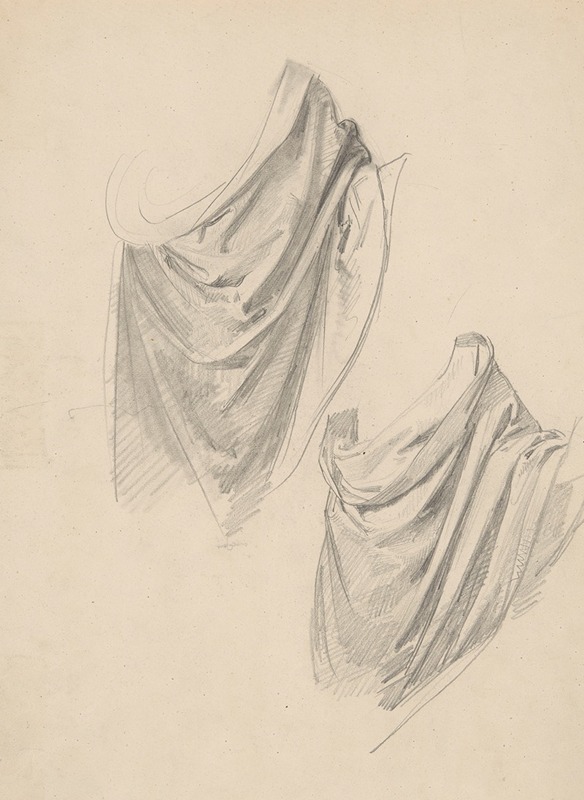 Józef Simmler - Study of Moses’ robe to the painting ‘Immaculate Conception of the Blessed Virgin Mary’