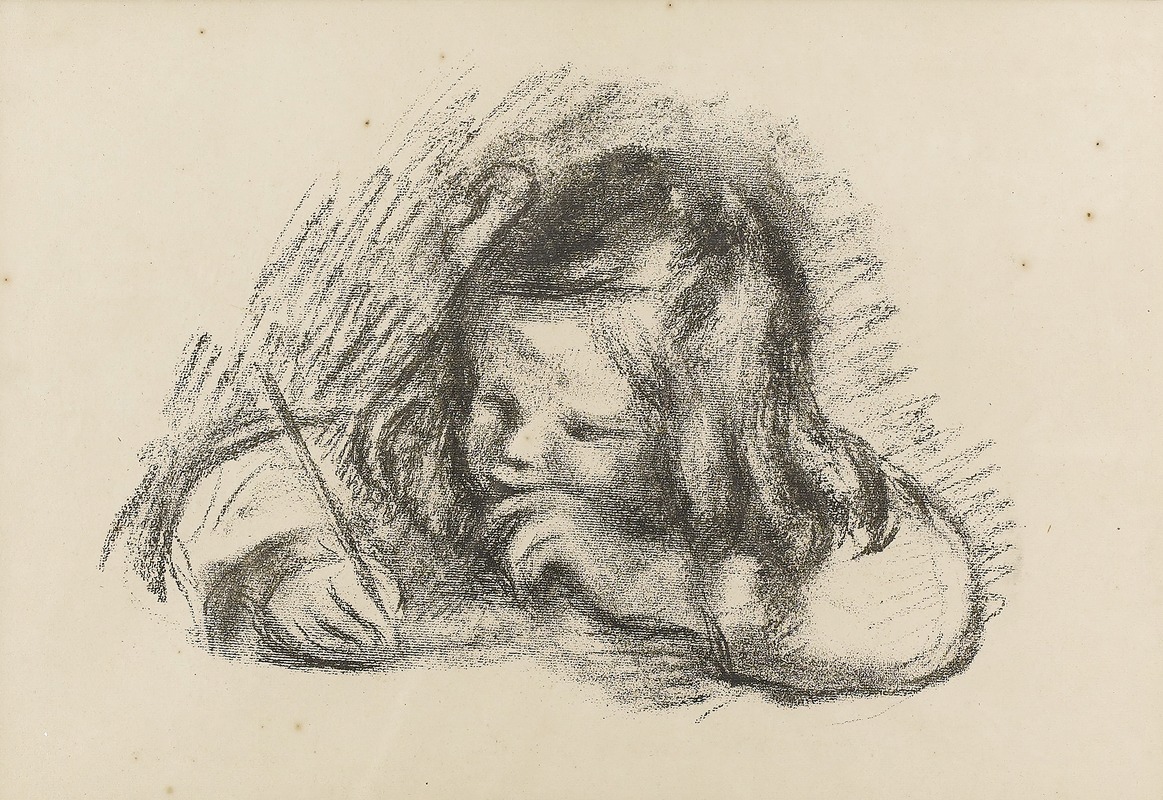 Pierre-Auguste Renoir - Le petit graçon au porte-plume (Claude Renoir Écrivant)