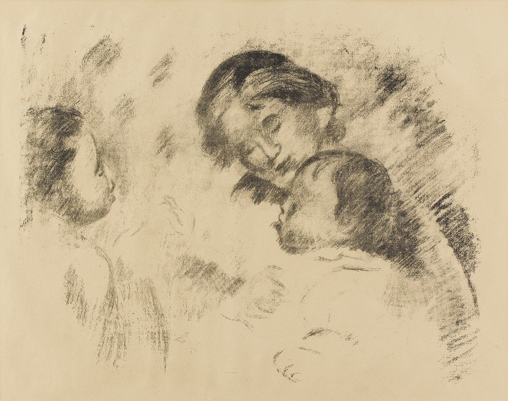 Pierre-Auguste Renoir - Une mère et deux enfants