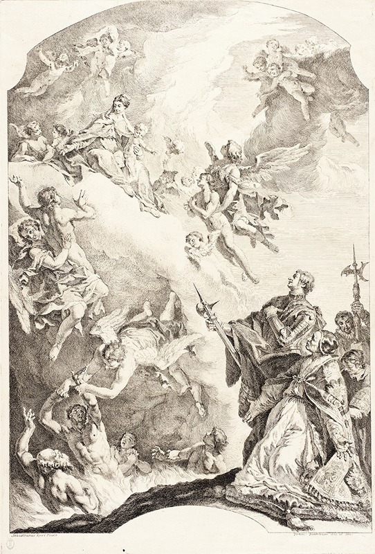 Sebastiano Ricci - Pope Gregory the Great and Saint Vitale Interceding for the Souls in Purgatory