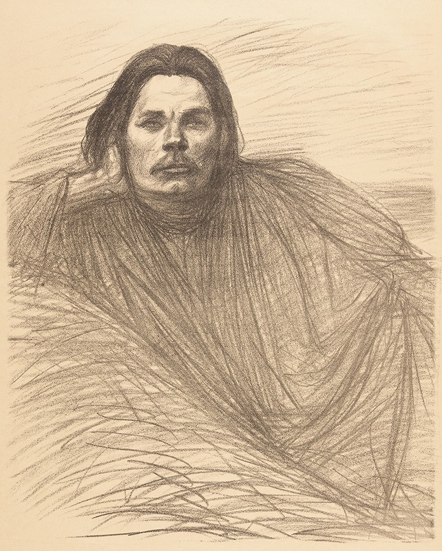 Théophile Alexandre Steinlen - Portrait of Maxim Gorki