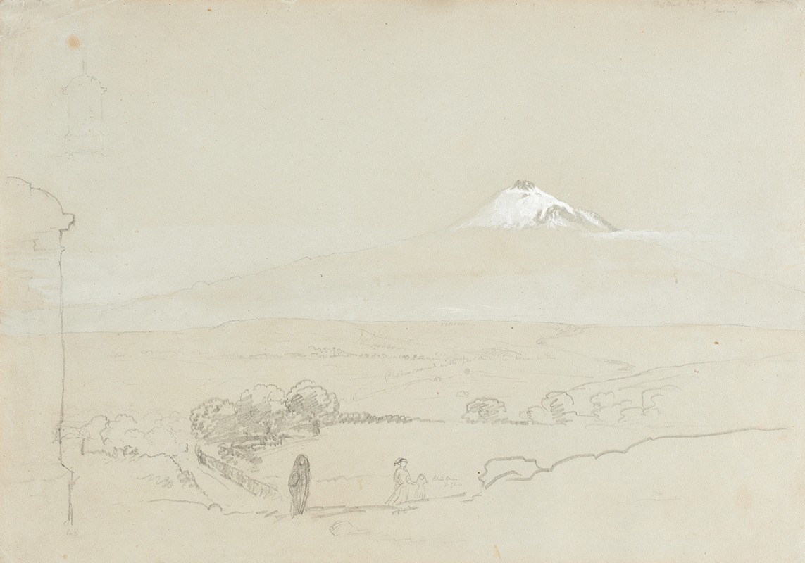 Thomas Cole - Distant View of Mount Etna