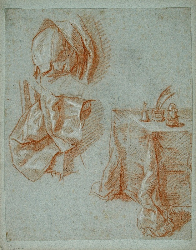 Anonymous - Study of a Man Seated at a Table